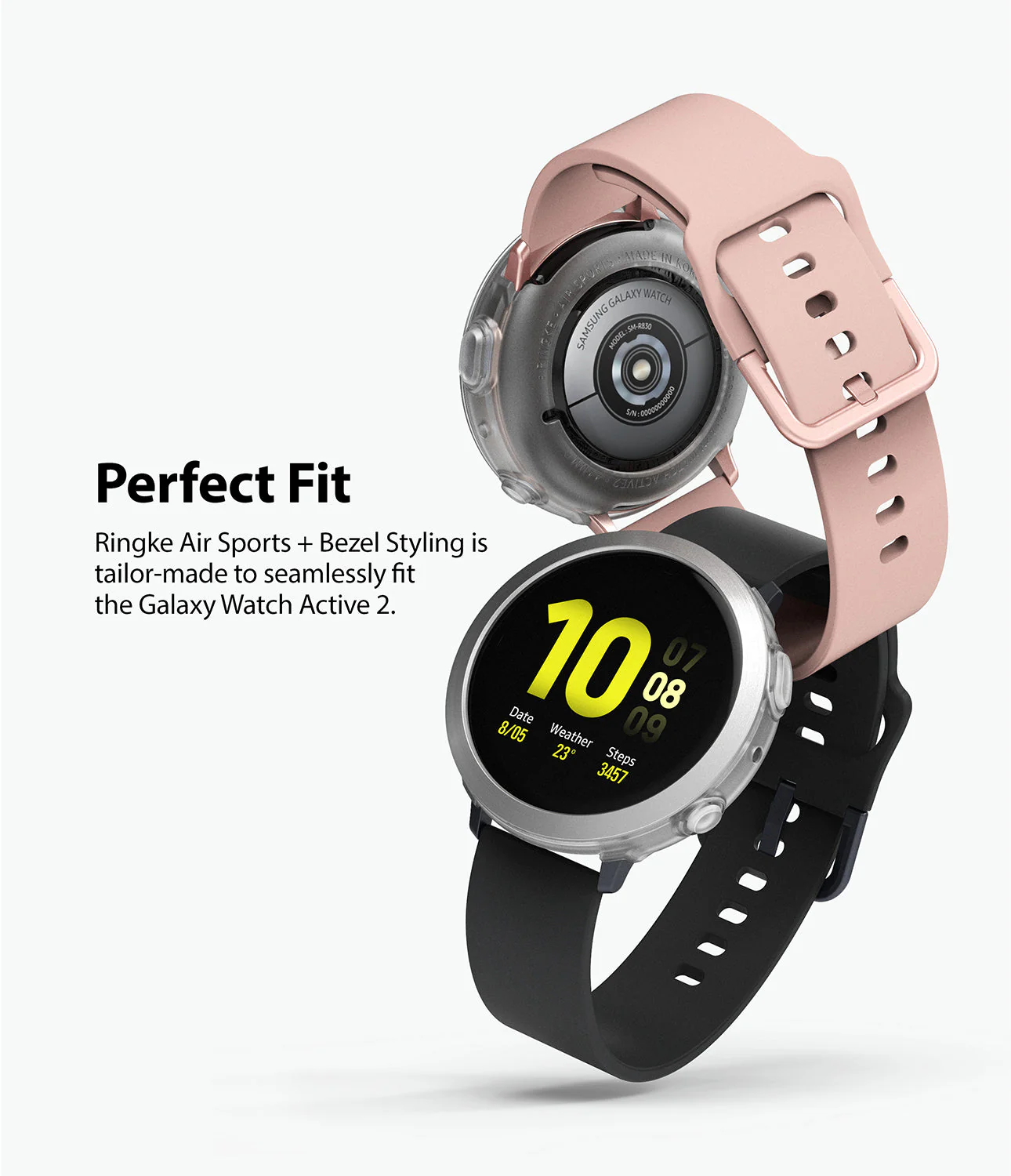 Galaxy Watch Active 2 (44mm) | Air Sports Matte Clear + Bezel Styling - Image 4