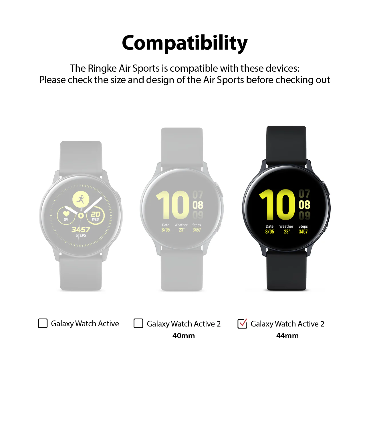 Galaxy Watch Active 2 44mm Case | Air Sports [2 Pack] - Image 10