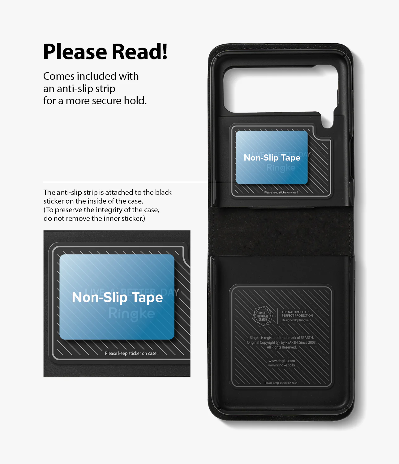 Galaxy Z Flip 3 Case | Folio Signature Card Pocket Black - Image 10