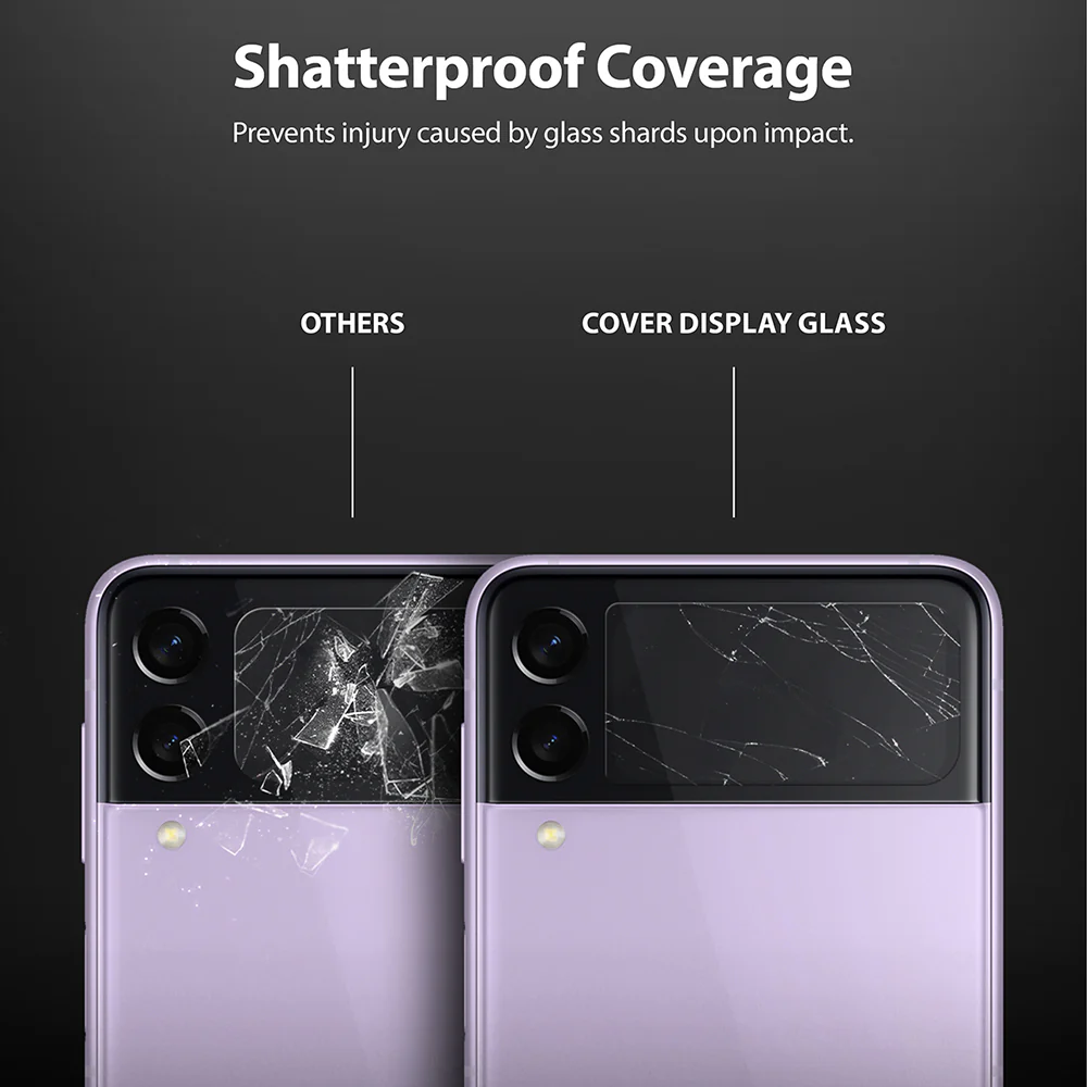 Galaxy Z Flip 3 Screen Protector | Cover Display Glass [3 Pack] - Image 6