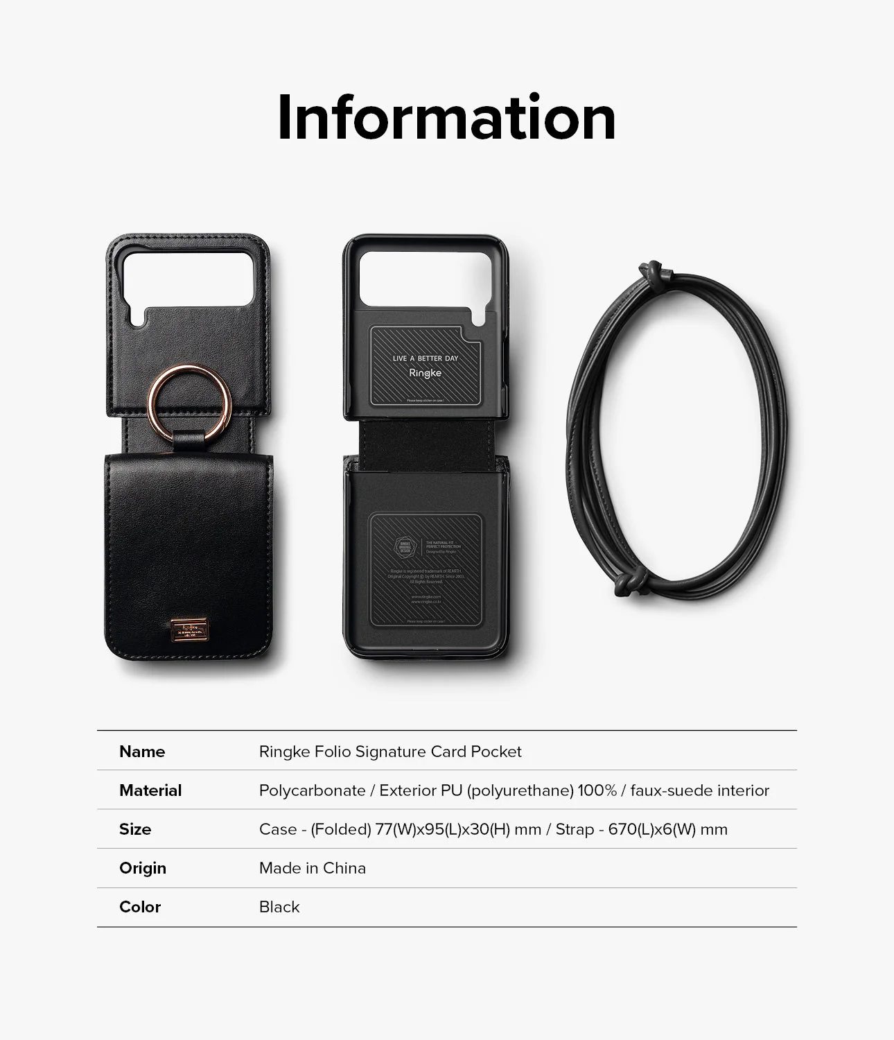 Galaxy Z Flip 4 Case | Folio Signature Card Pocket - Image 12