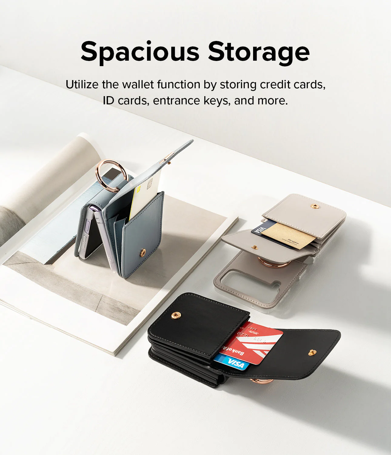 Galaxy Z Flip 4 Case | Folio Signature Card Pocket - Image 18