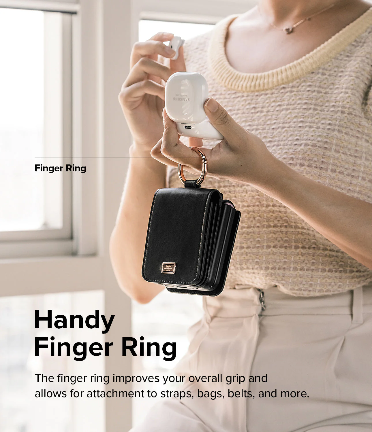 Galaxy Z Flip 4 Case | Folio Signature Card Pocket - Image 19