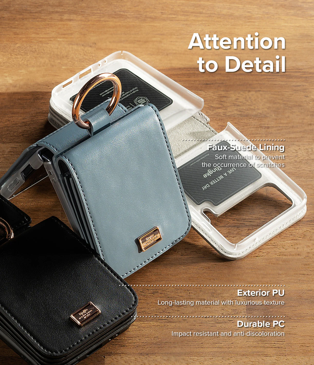 Galaxy Z Flip 4 Case | Folio Signature Card Pocket - Image 22