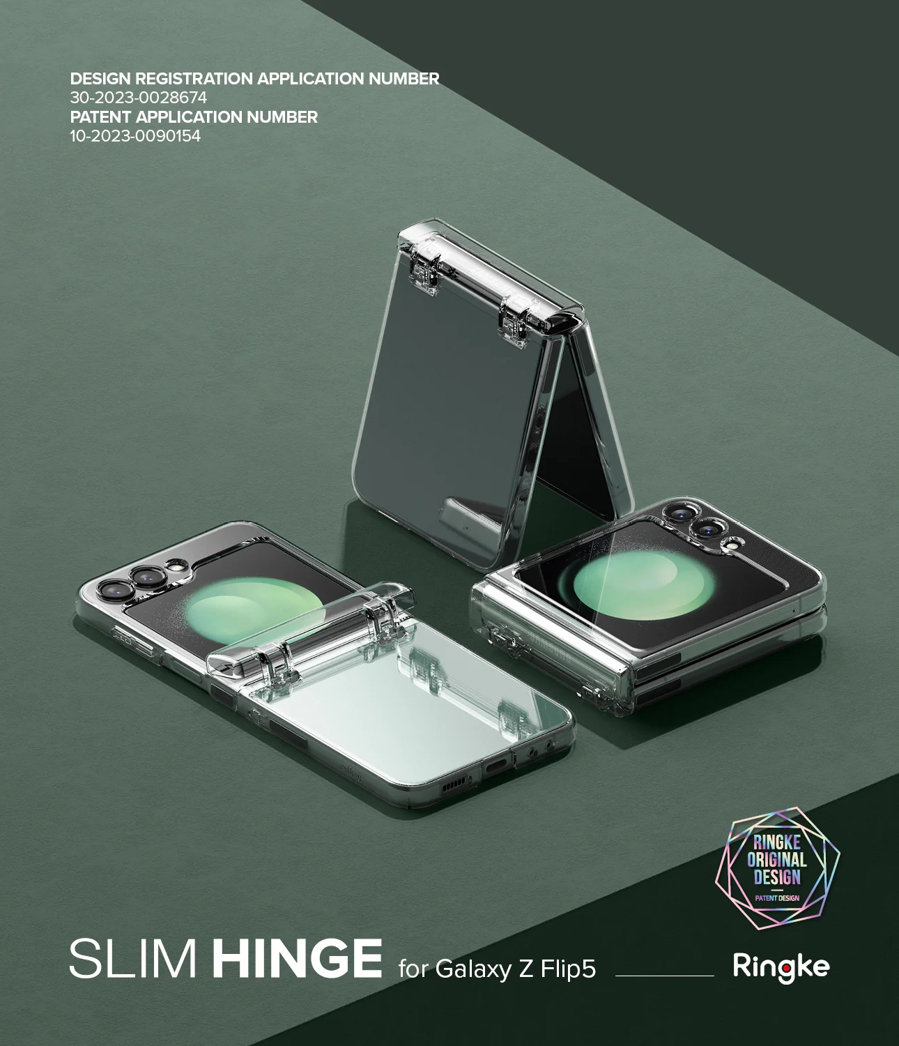 Galaxy Z Flip 5 Case | Slim Hinge - Clear - Image 2