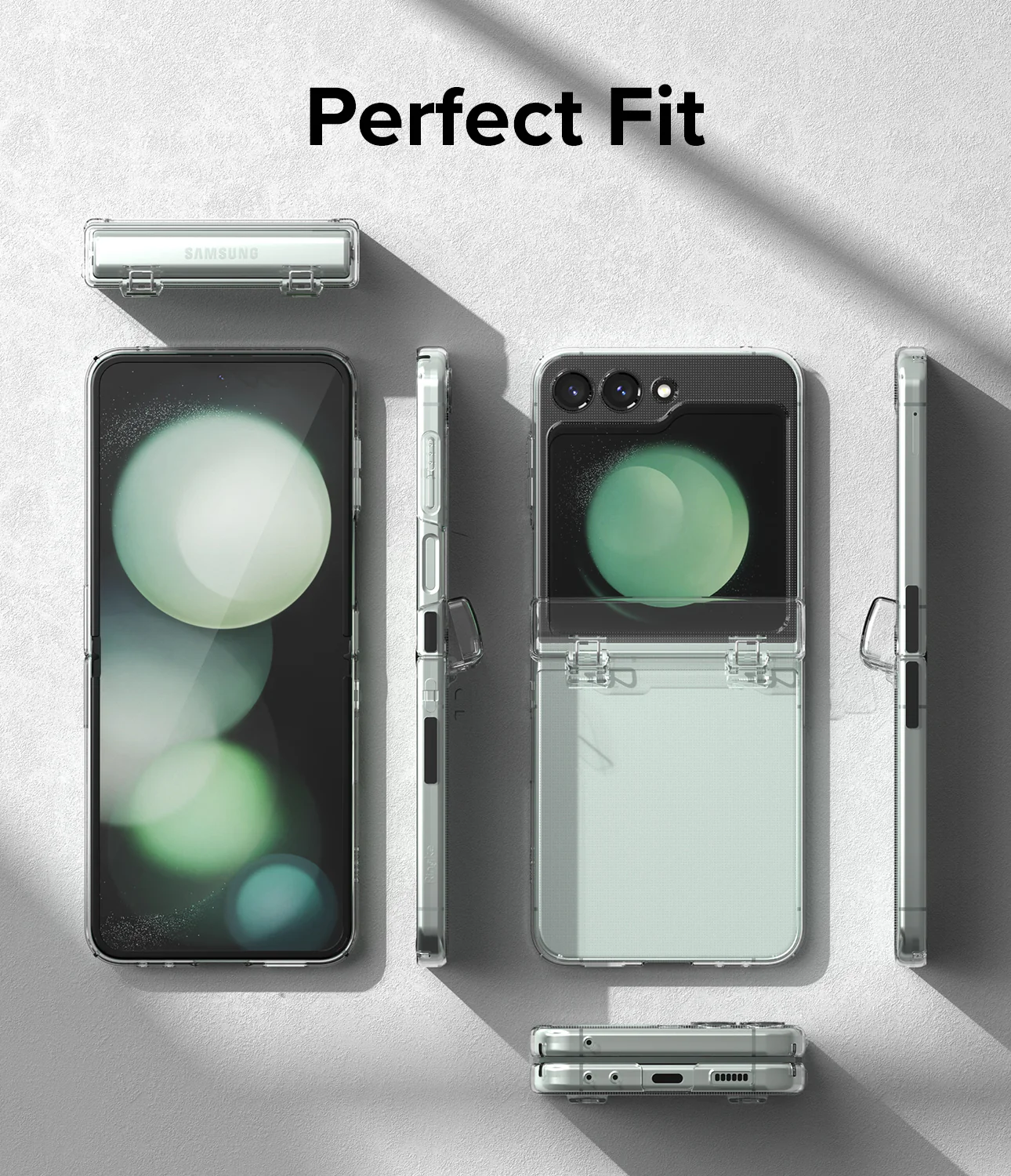 Galaxy Z Flip 5 Case | Slim Hinge - Clear - Image 4