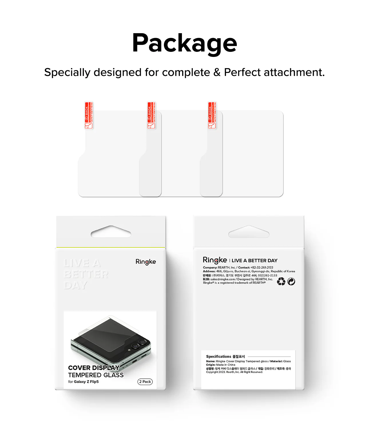 Galaxy Z Flip 5 Screen Protector | Cover Display Glass - Image 16