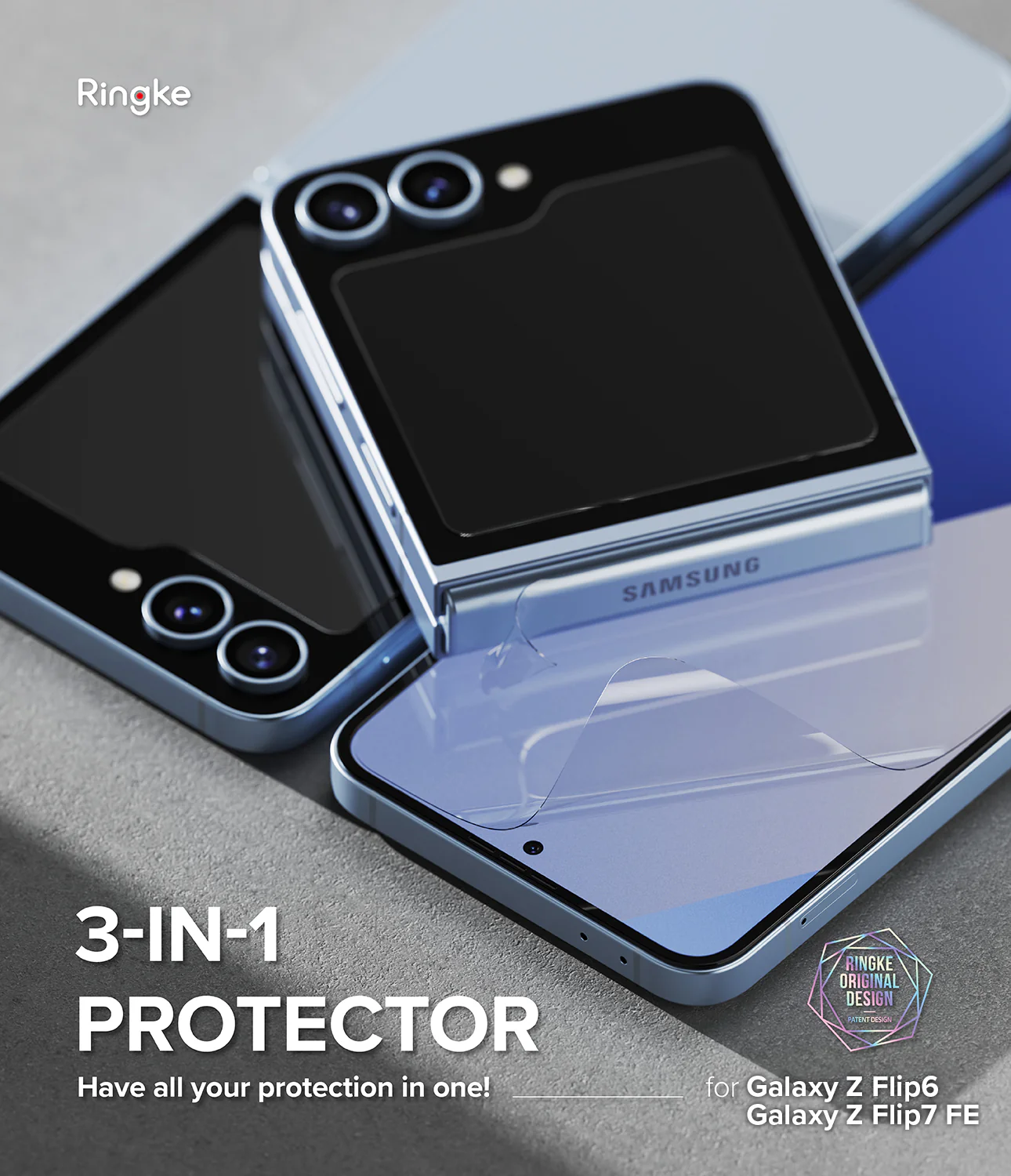 Galaxy Z Flip 7 FE | 3-in-1 Protector - Image 2