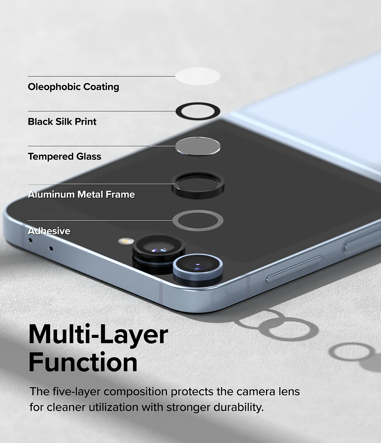 Galaxy Z Flip 6 | Camera Lens Frame Glass (2 Pack) - Image 5