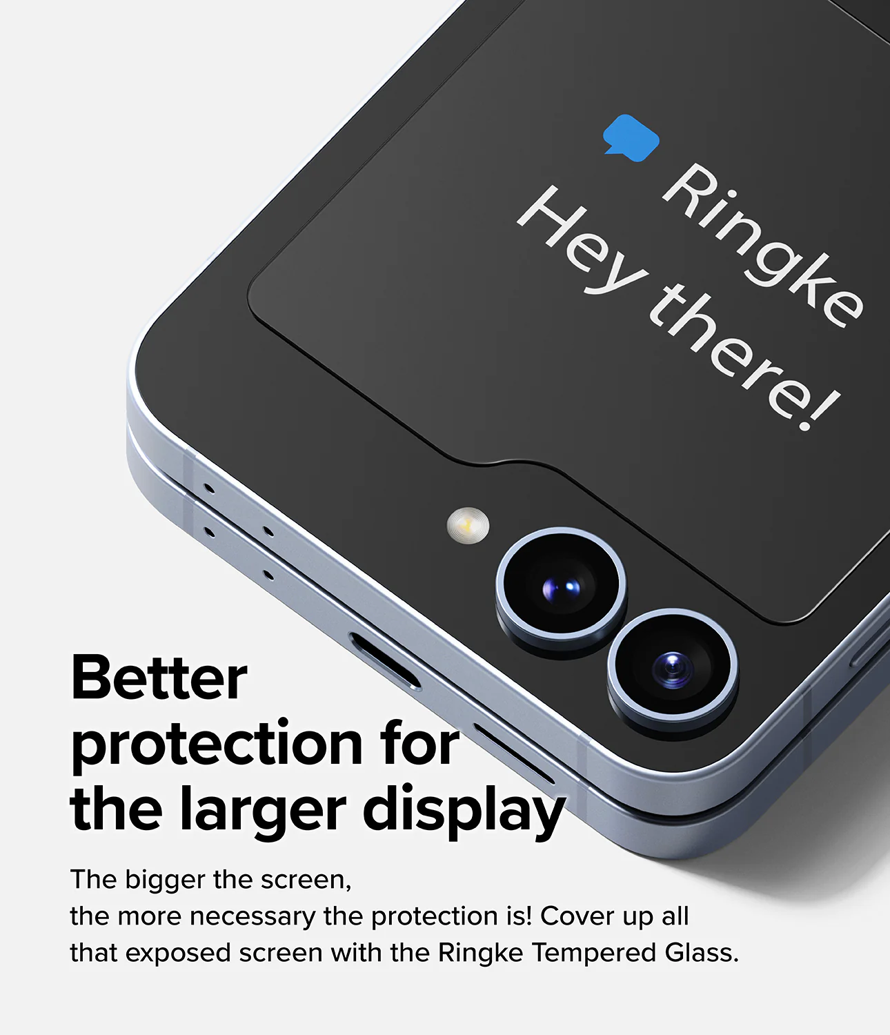 Galaxy Z Flip 6 Screen Protector | Cover Display Glass (2 Pack) - Image 4