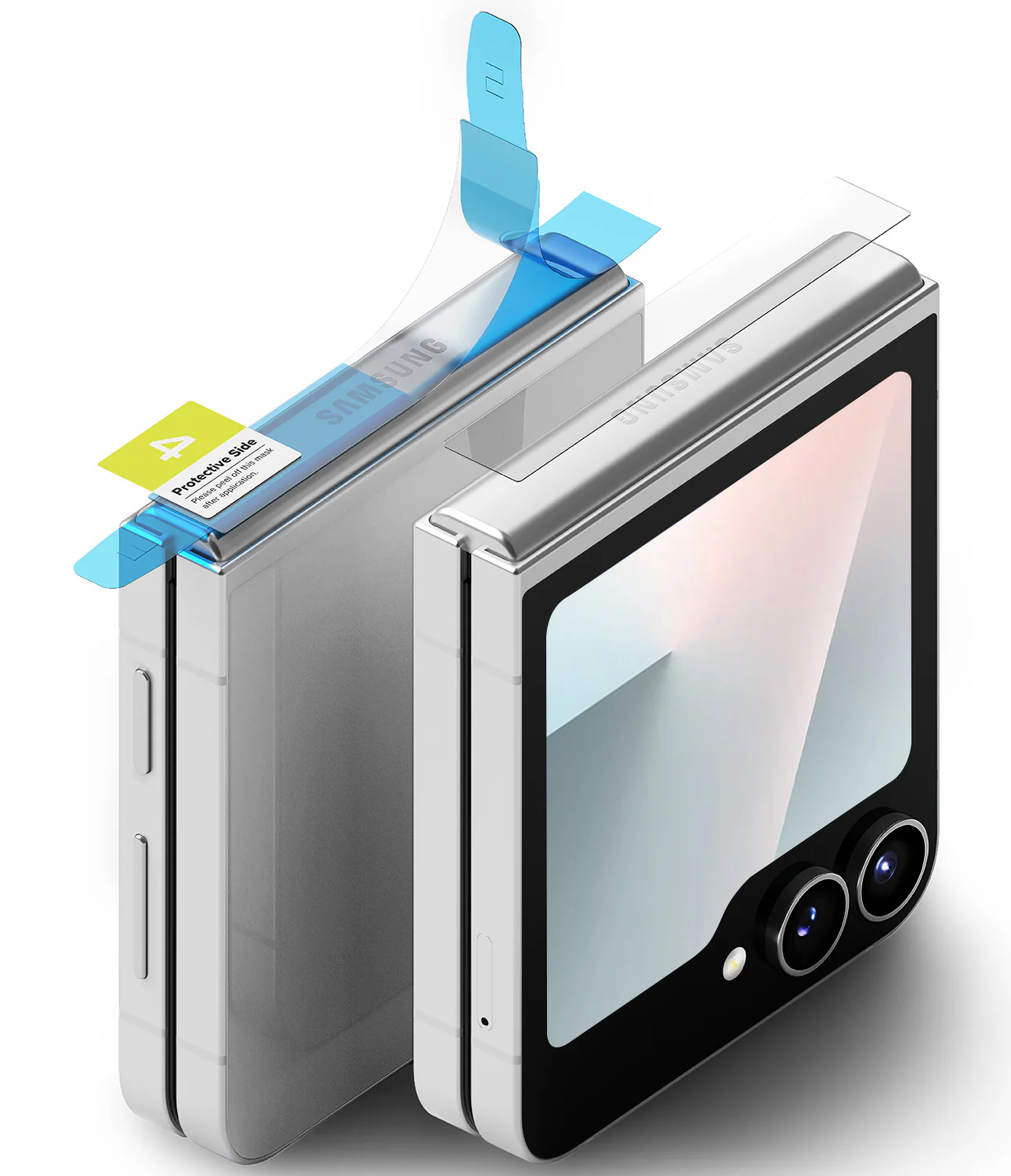 Galaxy Z Flip 7 FE / 6 / 5 / 4 Screen Protector | Hinge Dual Easy Film