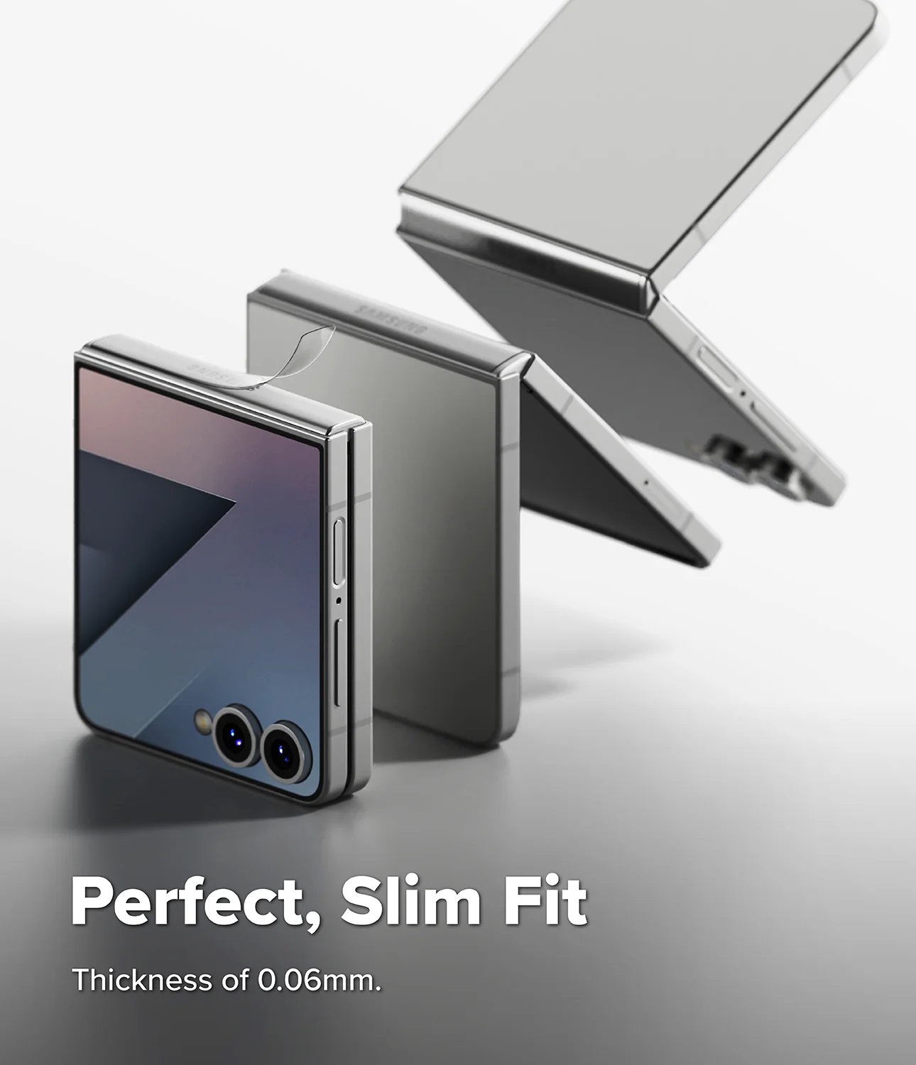 Galaxy Z Flip 7 Screen Protector | Hinge Dual Easy Pro Film (2 Pack) - Image 6