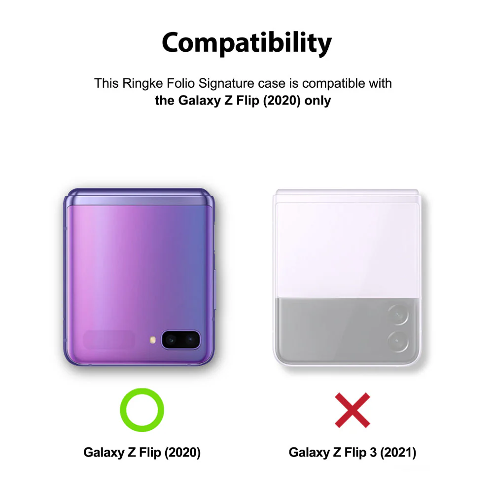 Galaxy Z Flip Case | Folio Signature Black - Image 4