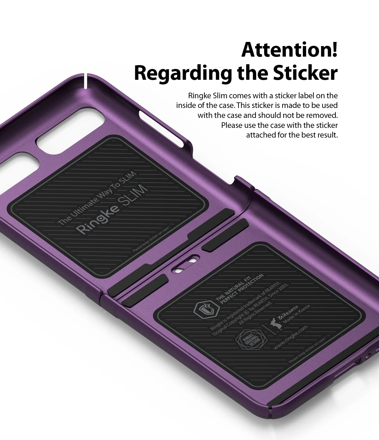 Galaxy Z Flip Case | Folio Signature Purple - Image 14