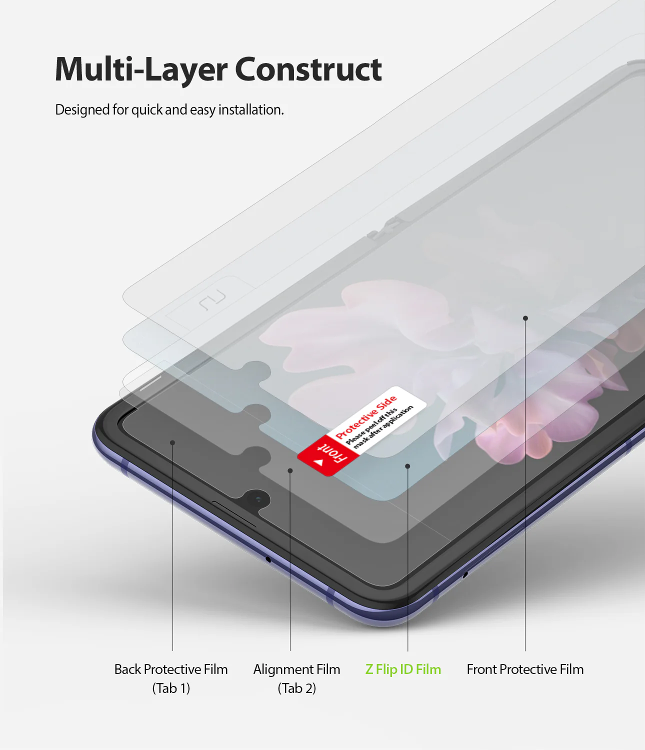 Galaxy Z Flip Screen Protector | Invisible Defender - Image 6