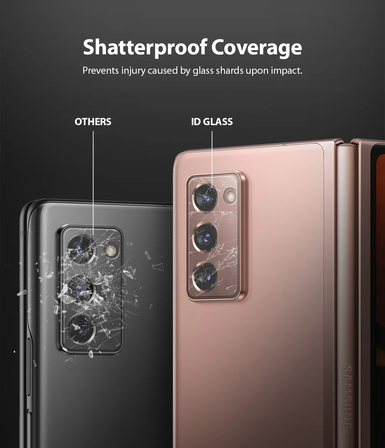 Galaxy Z Fold 2 Camera Protector | Invisible Defender Glass - Image 11