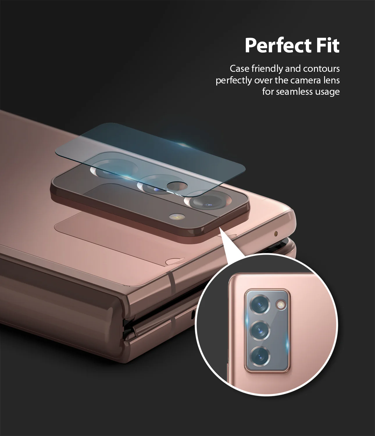 Galaxy Z Fold 2 Camera Protector | Invisible Defender Glass - Image 4