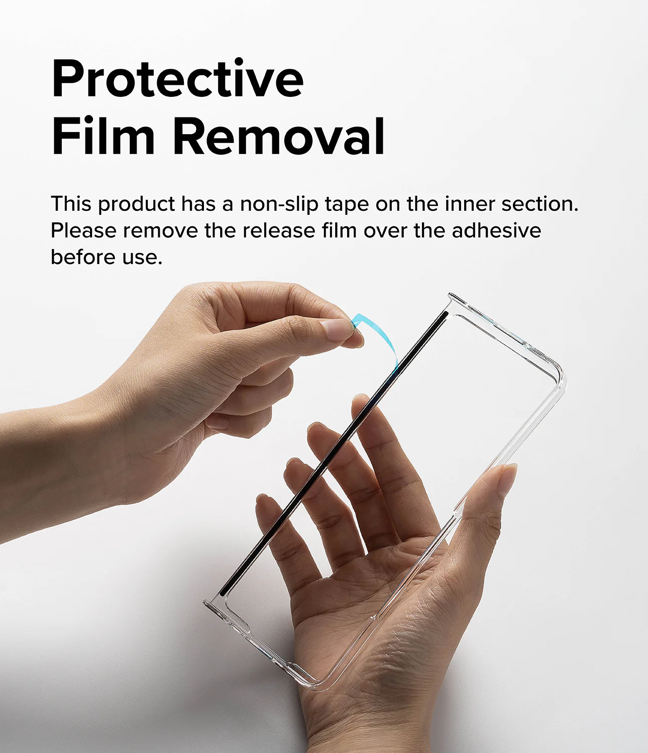 Galaxy Z Fold 5 Case | Slim Hinge - Clear - Image 16