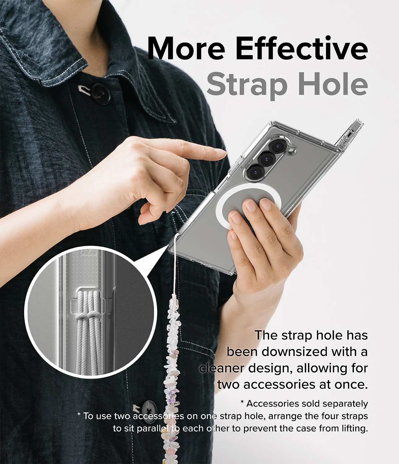 Galaxy Z Fold 6 Case | Fusion Magnetic - Clear - Image 16