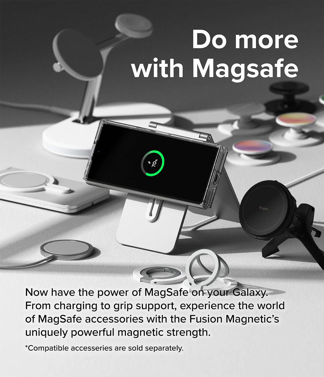 Galaxy Z Fold 6 Case | Fusion Magnetic - Clear - Image 4