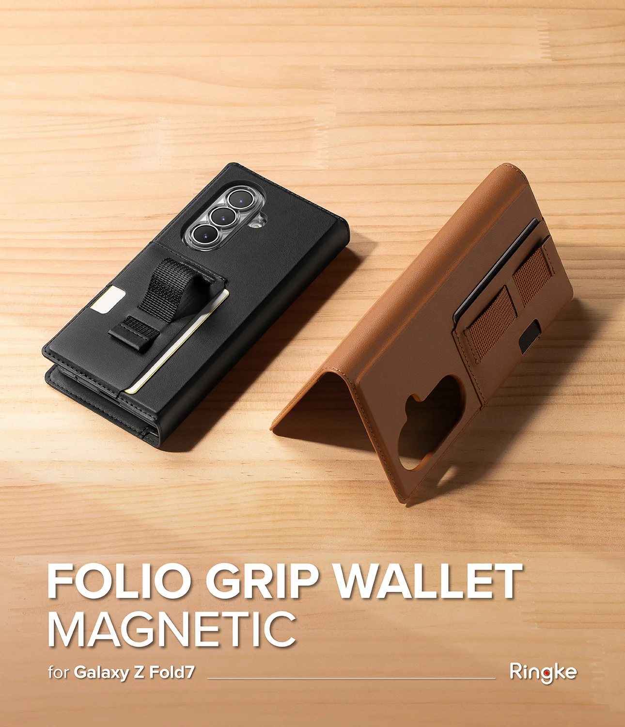 Galaxy Z Fold 7 Case | Folio Grip Wallet Magnetic - Image 2