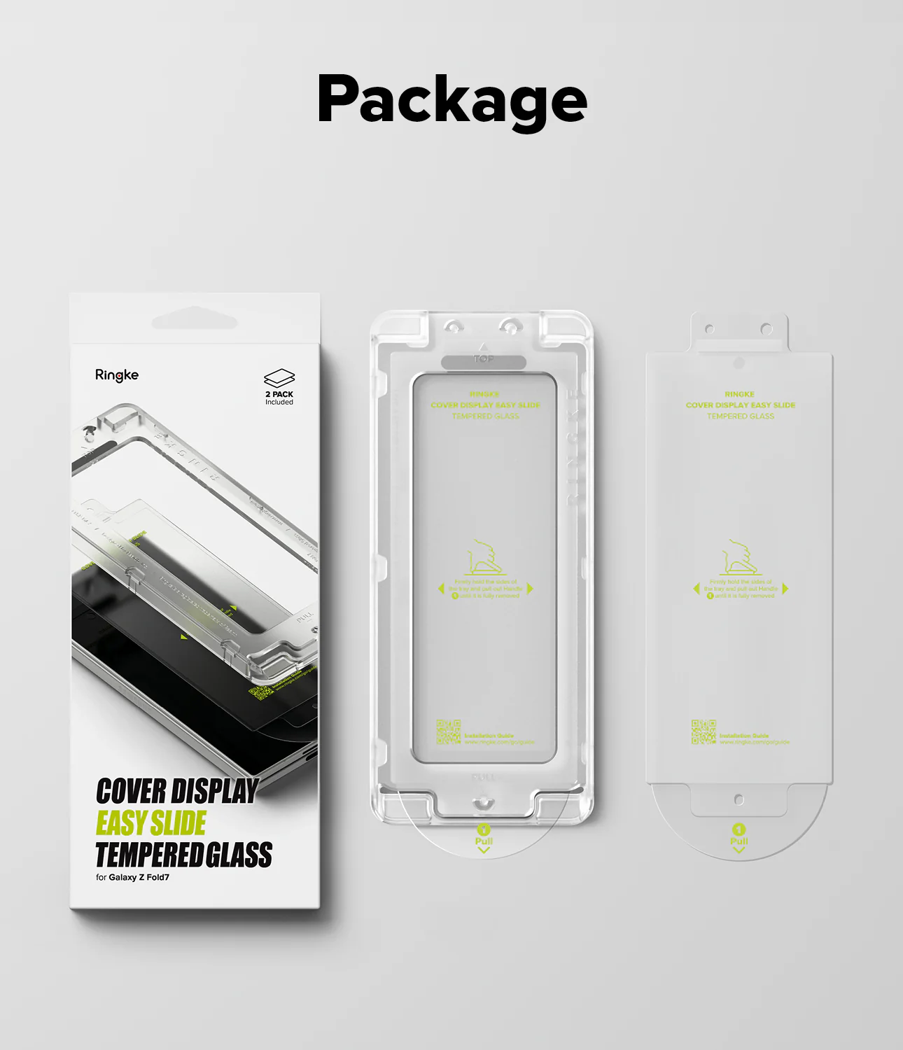 Galaxy Z Fold 7 Screen Protector | Cover Display Easy Slide Tempered Glass (2 Pack) - Image 17