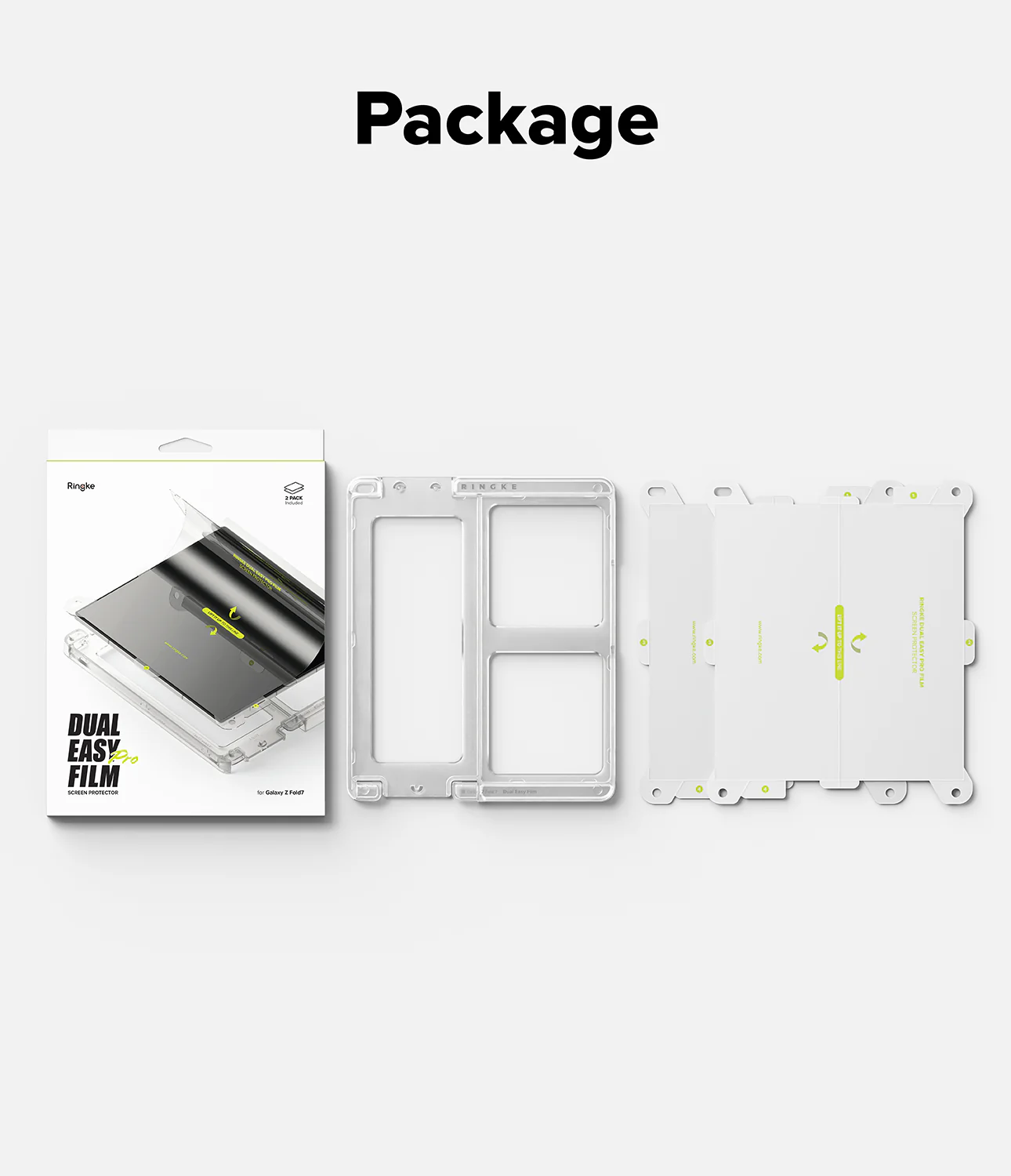 Galaxy Z Fold 7 Screen Protector | Dual Easy Pro Film (2 Pack) - Image 15