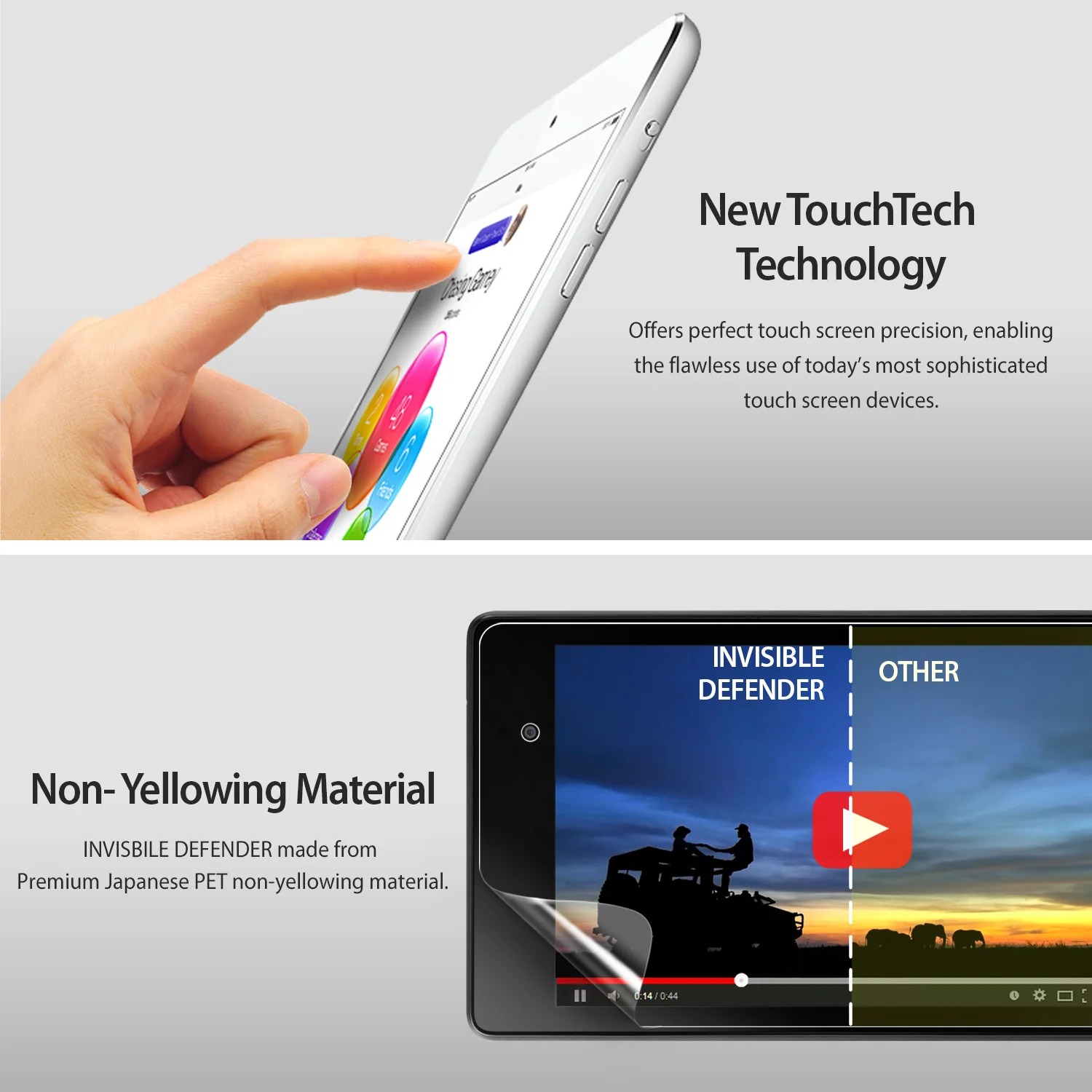Google Nexus 5X Screen Protector | Invisible Defender [4P] - Image 3