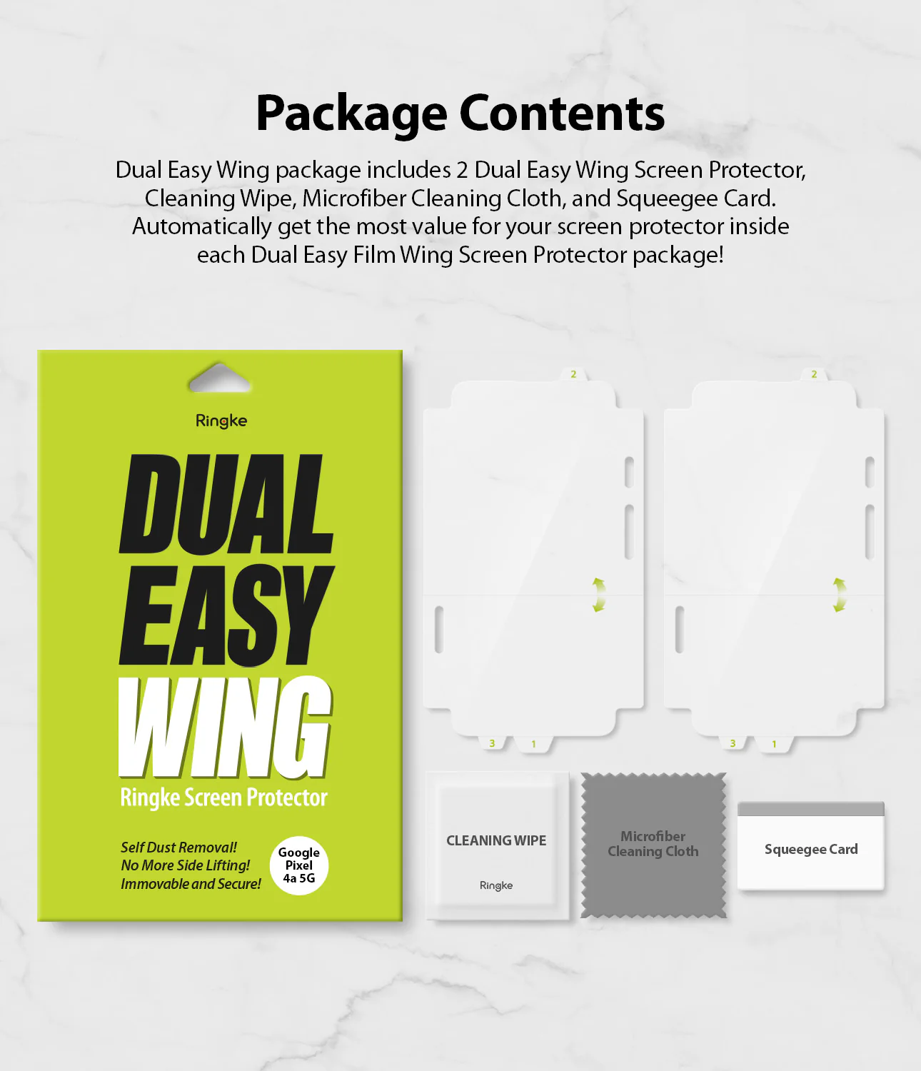 Google Pixel 4a 5G Screen Protector | Dual Easy Film - Image 13