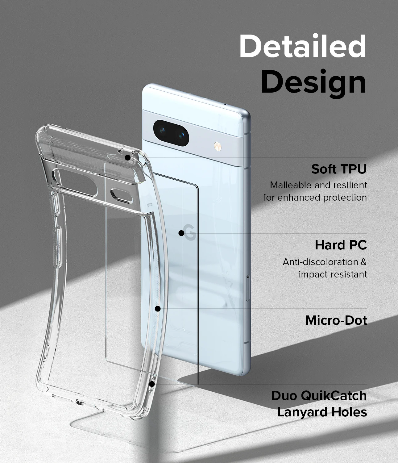 Google Pixel 7a Case | Fusion - Clear - Image 5