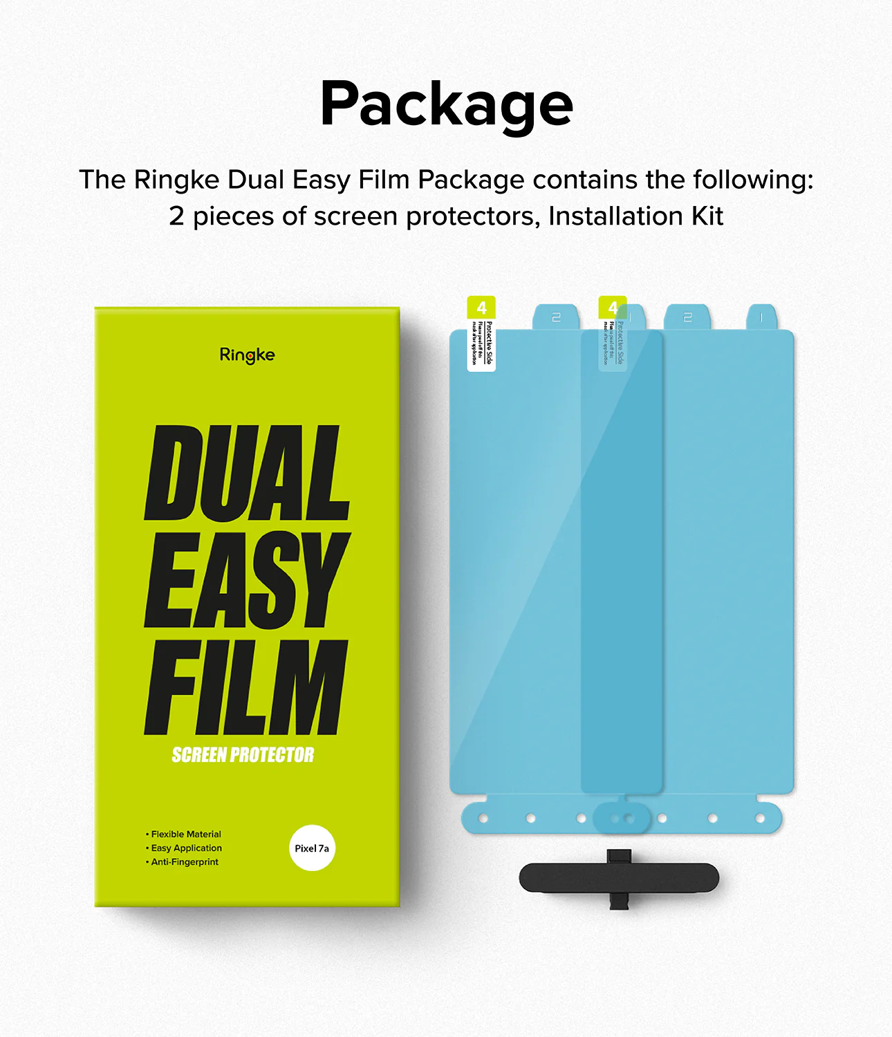 Google Pixel 7a Screen Protector | Dual Easy Film [2P] - Image 12