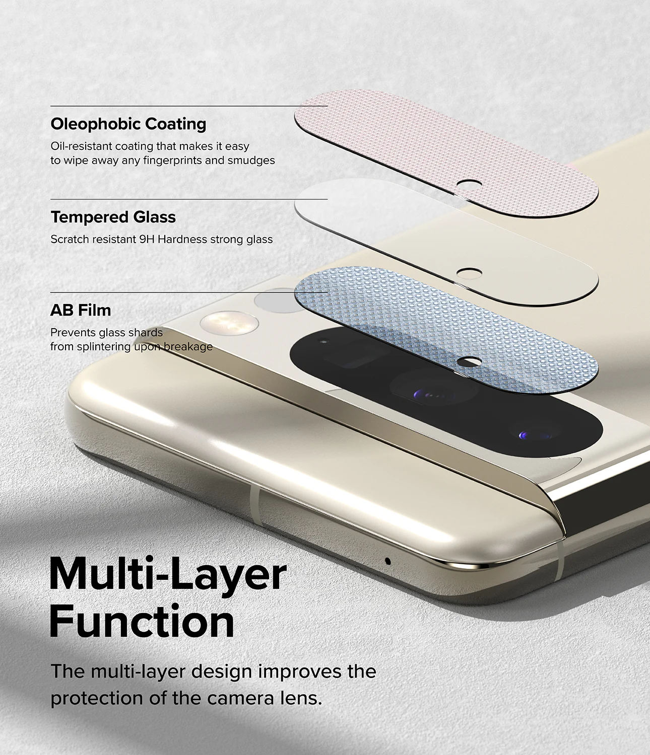Google Pixel 8 Pro | Camera Protector Glass [3 Pack] - Image 5