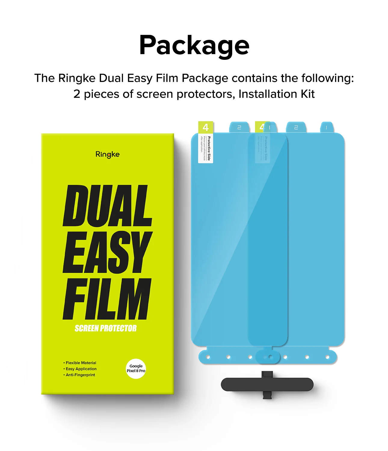 Google Pixel 8 Pro Screen Protector | Dual Easy Film - Image 13