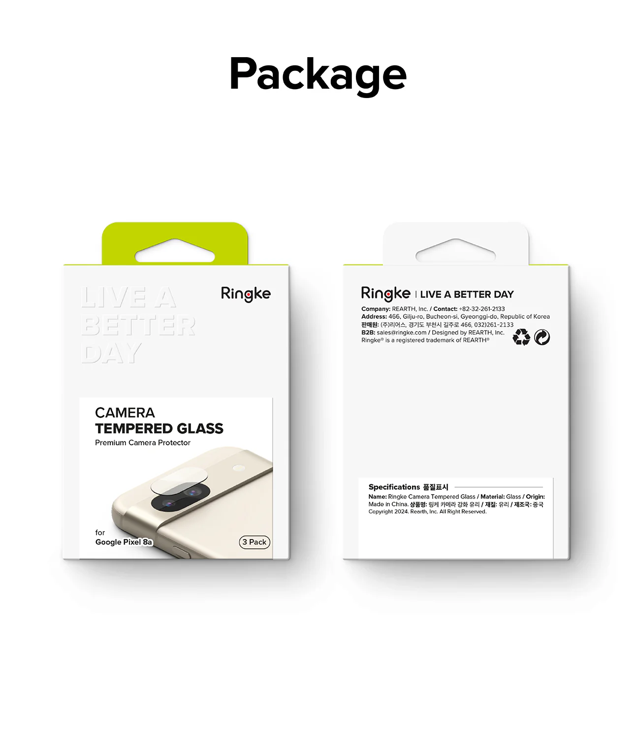 Google Pixel 8a Camera Lens Protector | Glass (3 Pack) - Image 12