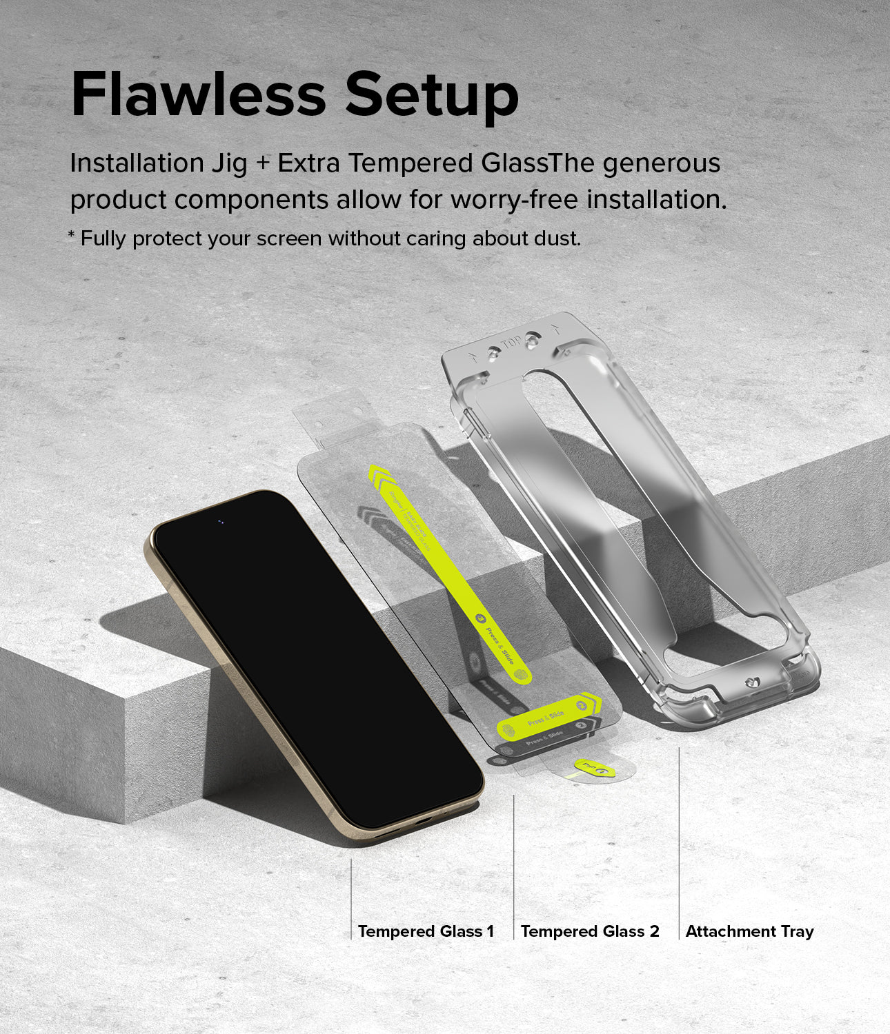 Google Pixel 9 Pro / 9 Screen Protector | Easy Slide Tempered Glass - Image 5
