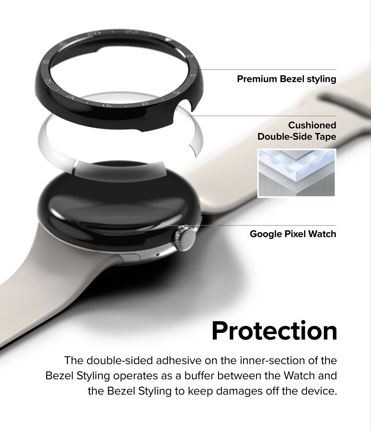 Google Pixel Watch 41mm | Premium Bezel Styling - Image 7