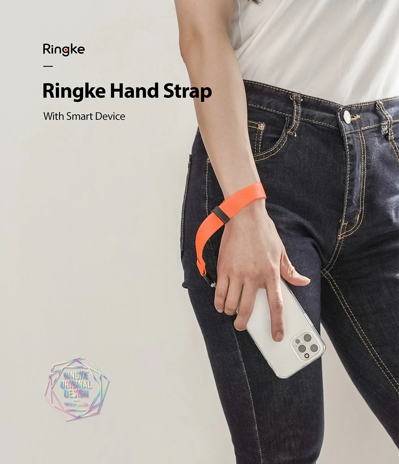 Hand Strap | Black / Neon Orange - Image 14