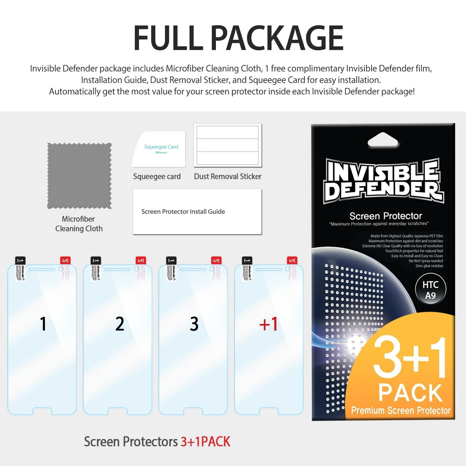 HTC One A9 Screen Protector | Invisible Defender - Image 8