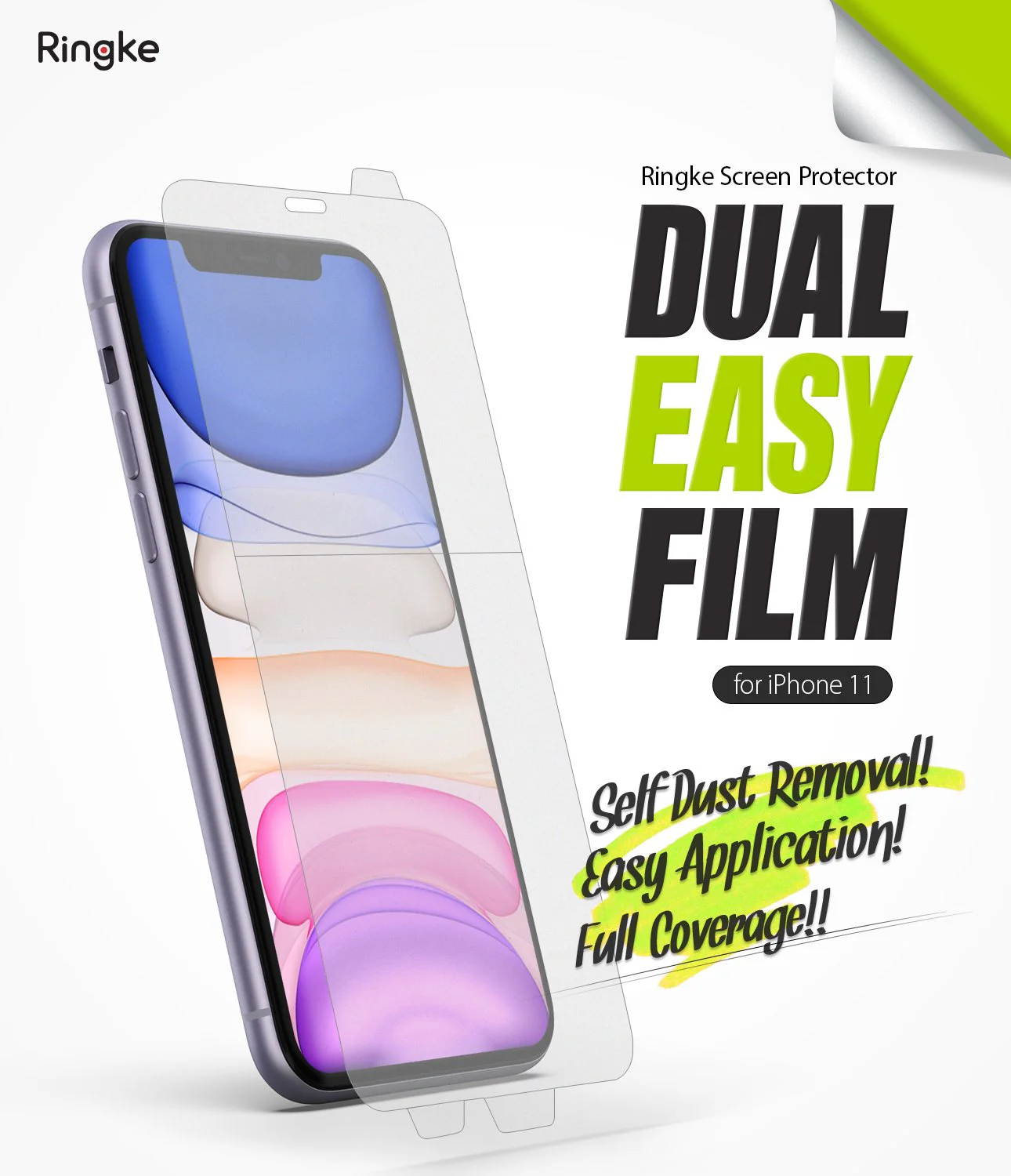 iPhone 11 Screen Protector | Dual Easy Film - Image 2