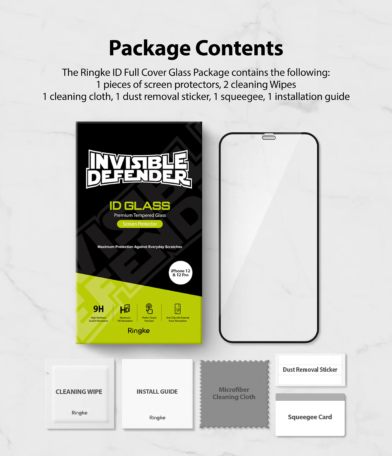 iPhone 12 / 12 Pro Screen Protector | Invisible Defender Glass - Image 13