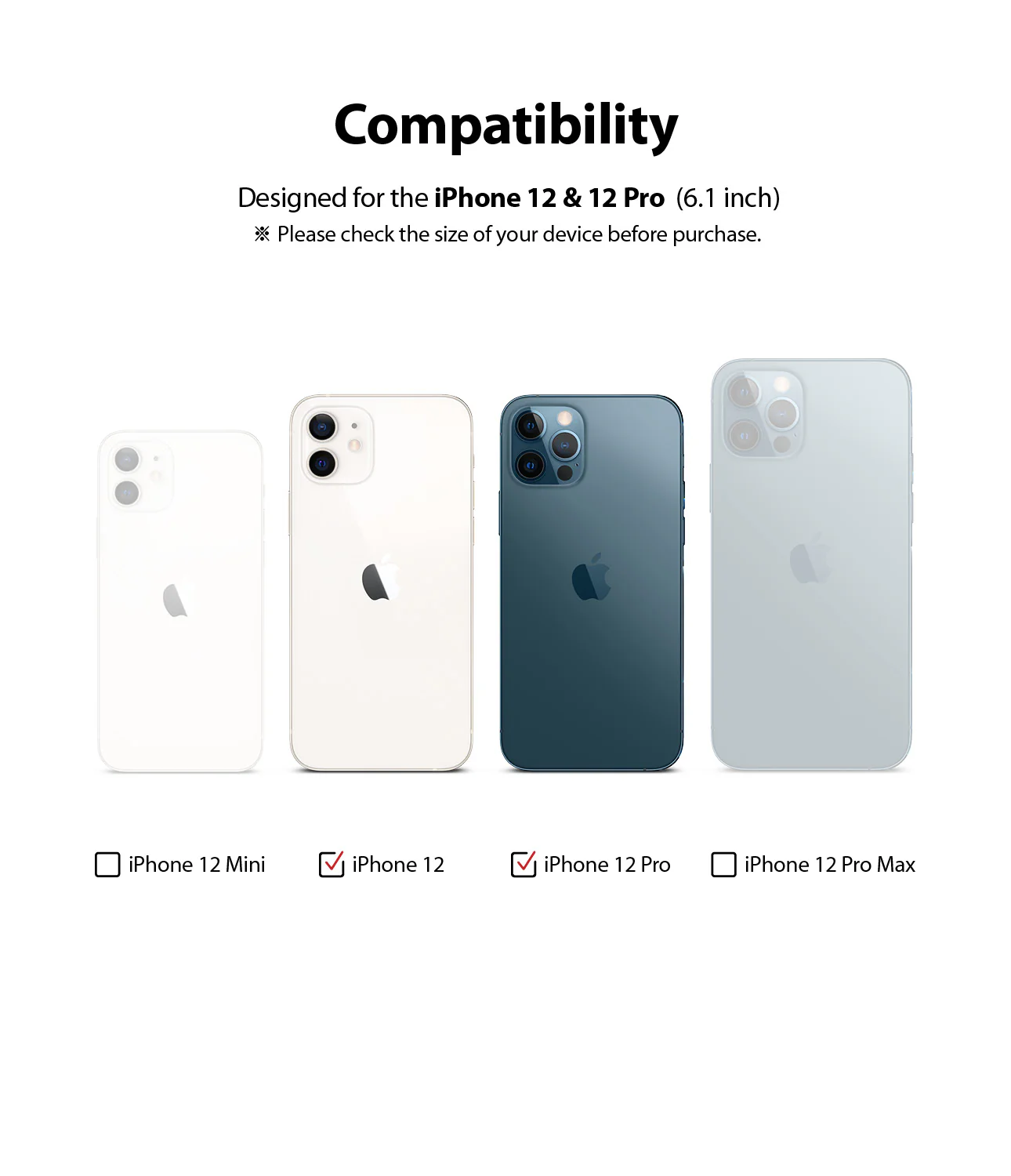 iPhone 12 / 12 Pro Back Screen Protector | Invisible Defender - Image 3