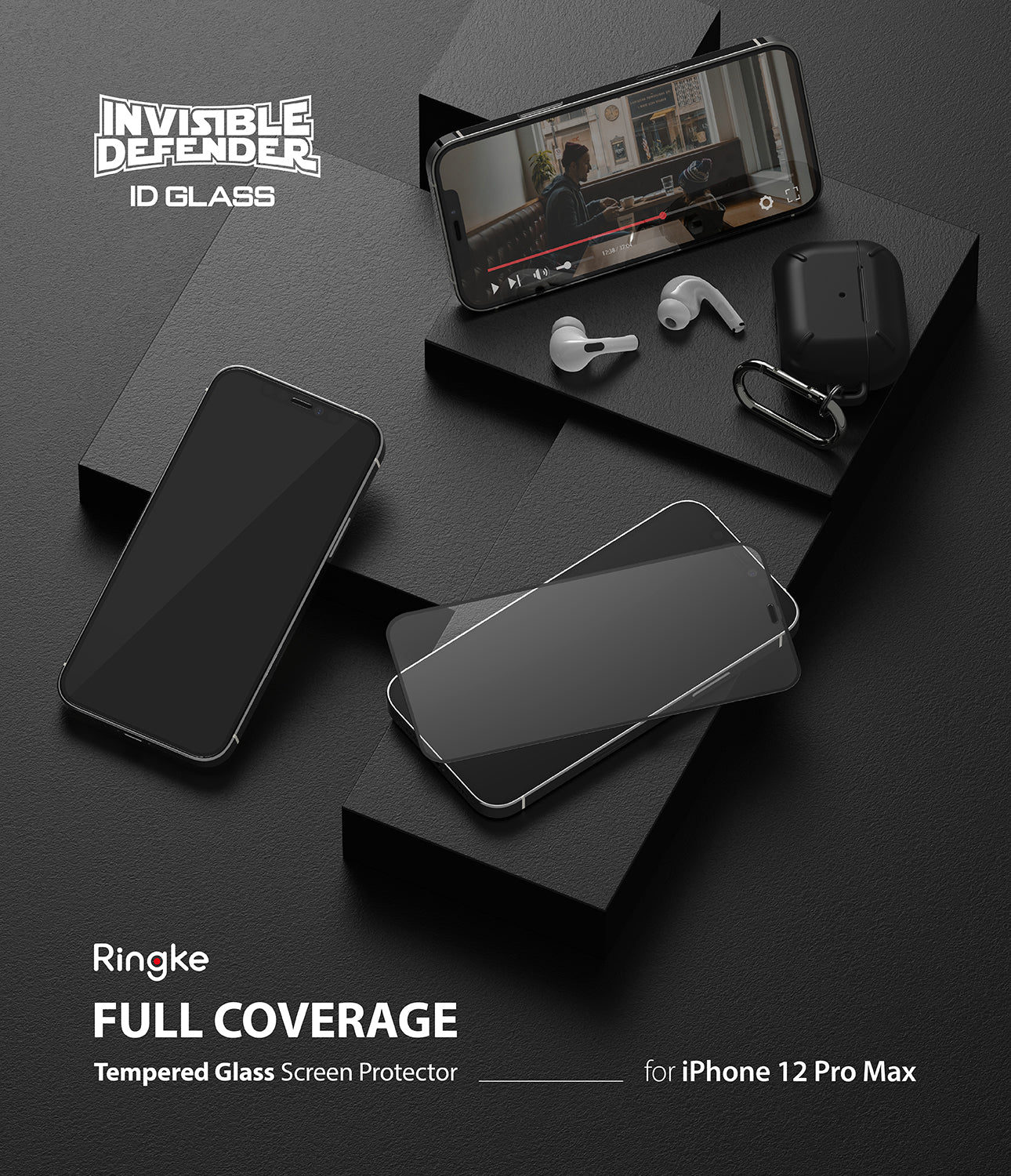 iPhone 12 Pro Max Screen Protector | Invisible Defender Glass - Image 2