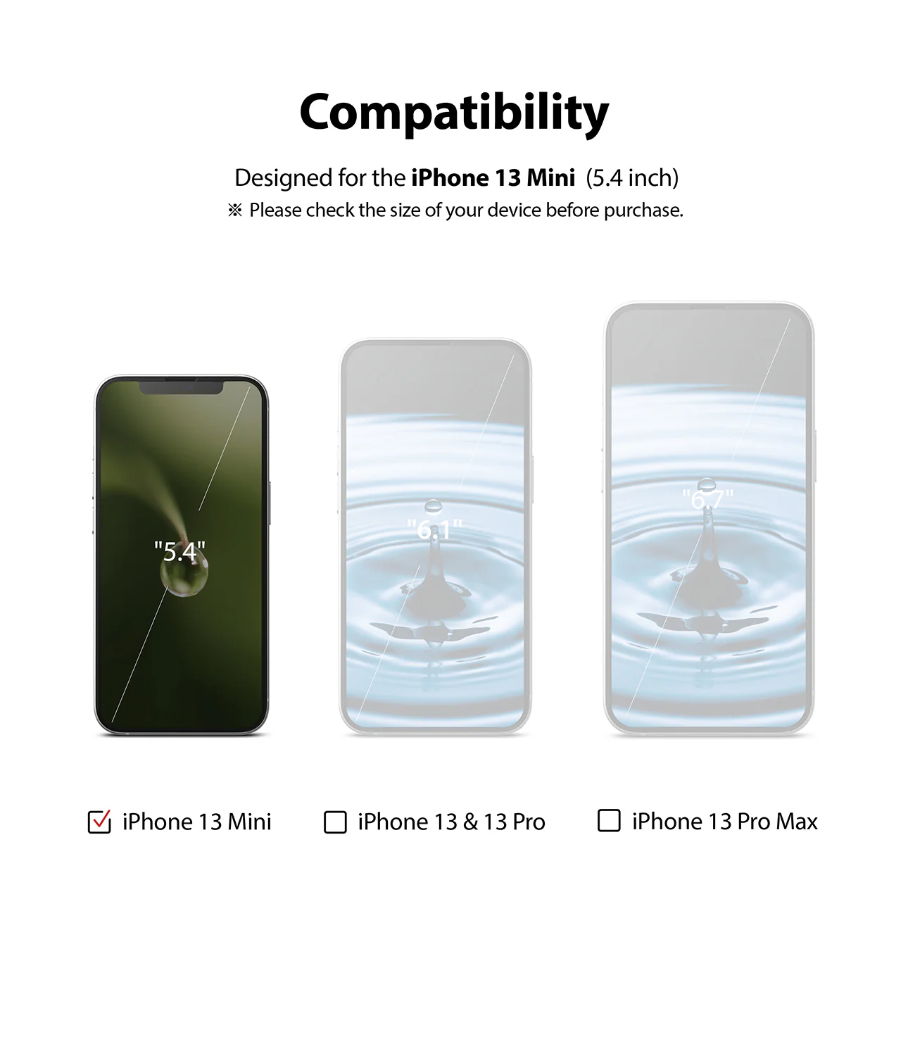 iPhone 13 Mini Screen Protector | Invisible Defender Glass - Image 3