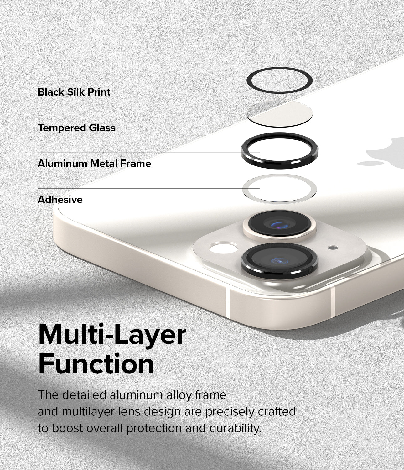 iPhone 14 Plus / 14 | Camera Lens Frame Glass - Image 4