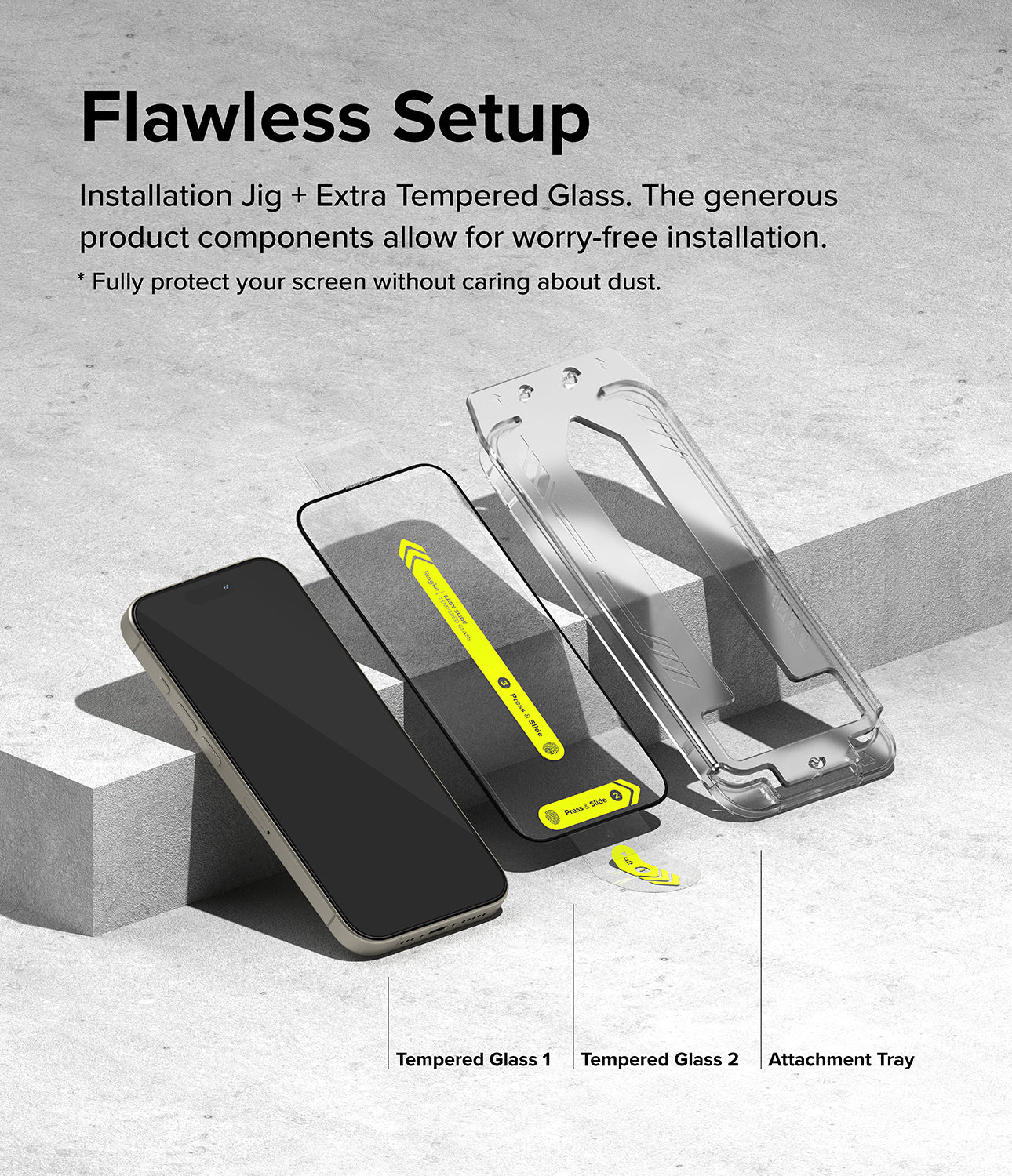 iPhone 15 Pro Max Screen Protector | Easy Slide Tempered Glass - Image 5