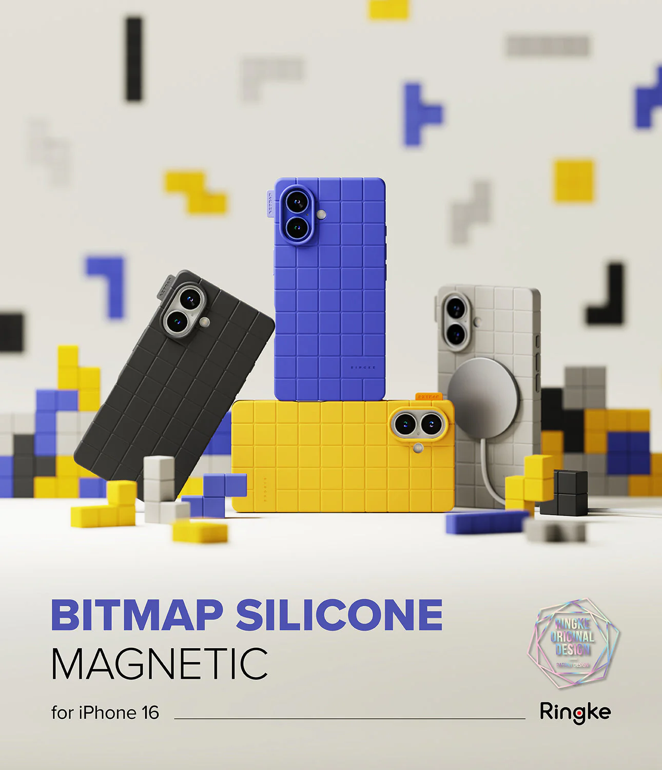 iPhone 16 Case | Bitmap Silicone Magnetic - Image 2