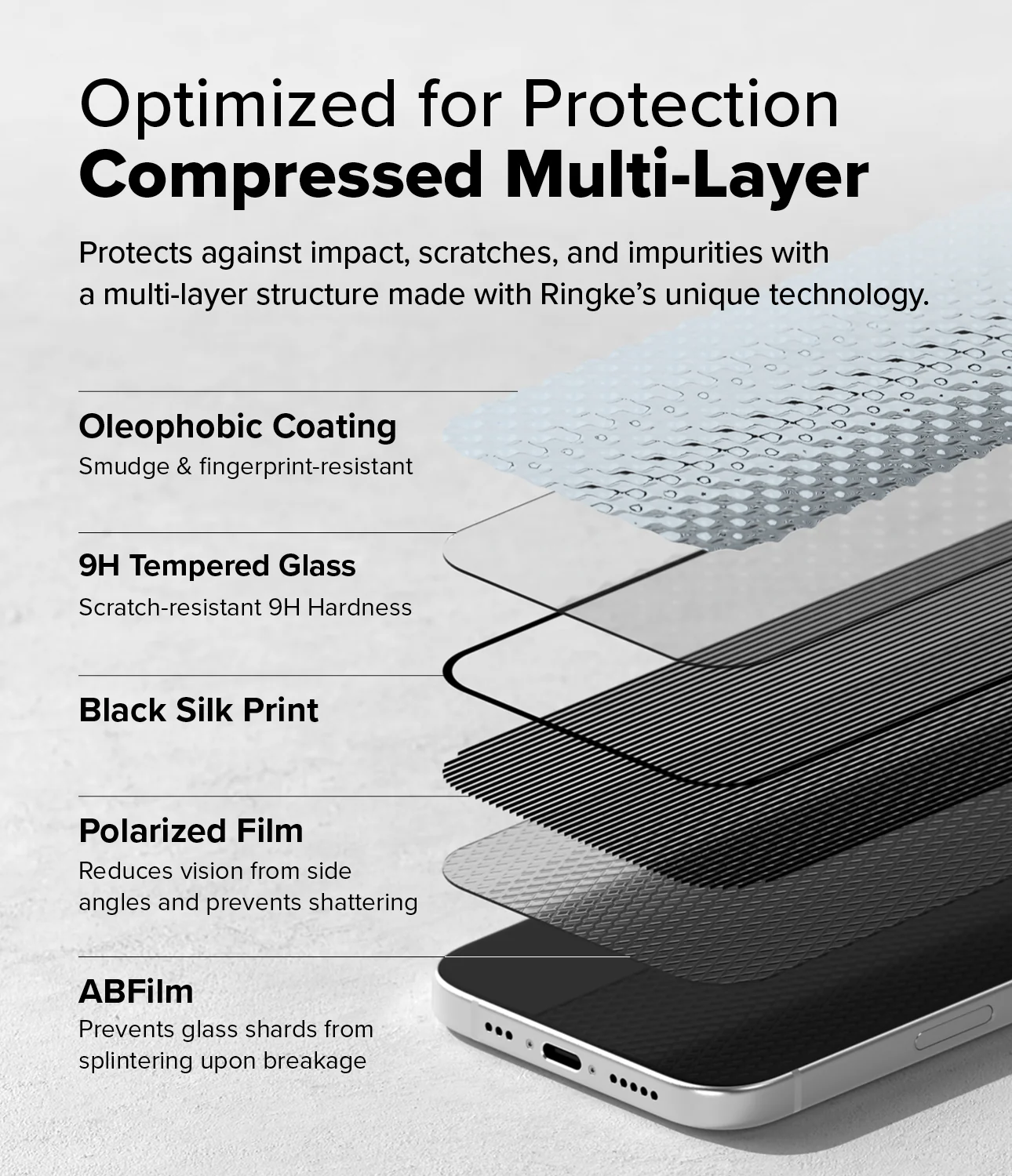 iPhone 16 Plus / 15 Plus Screen Protector | Easy Slide Privacy Tempered Glass - Image 12