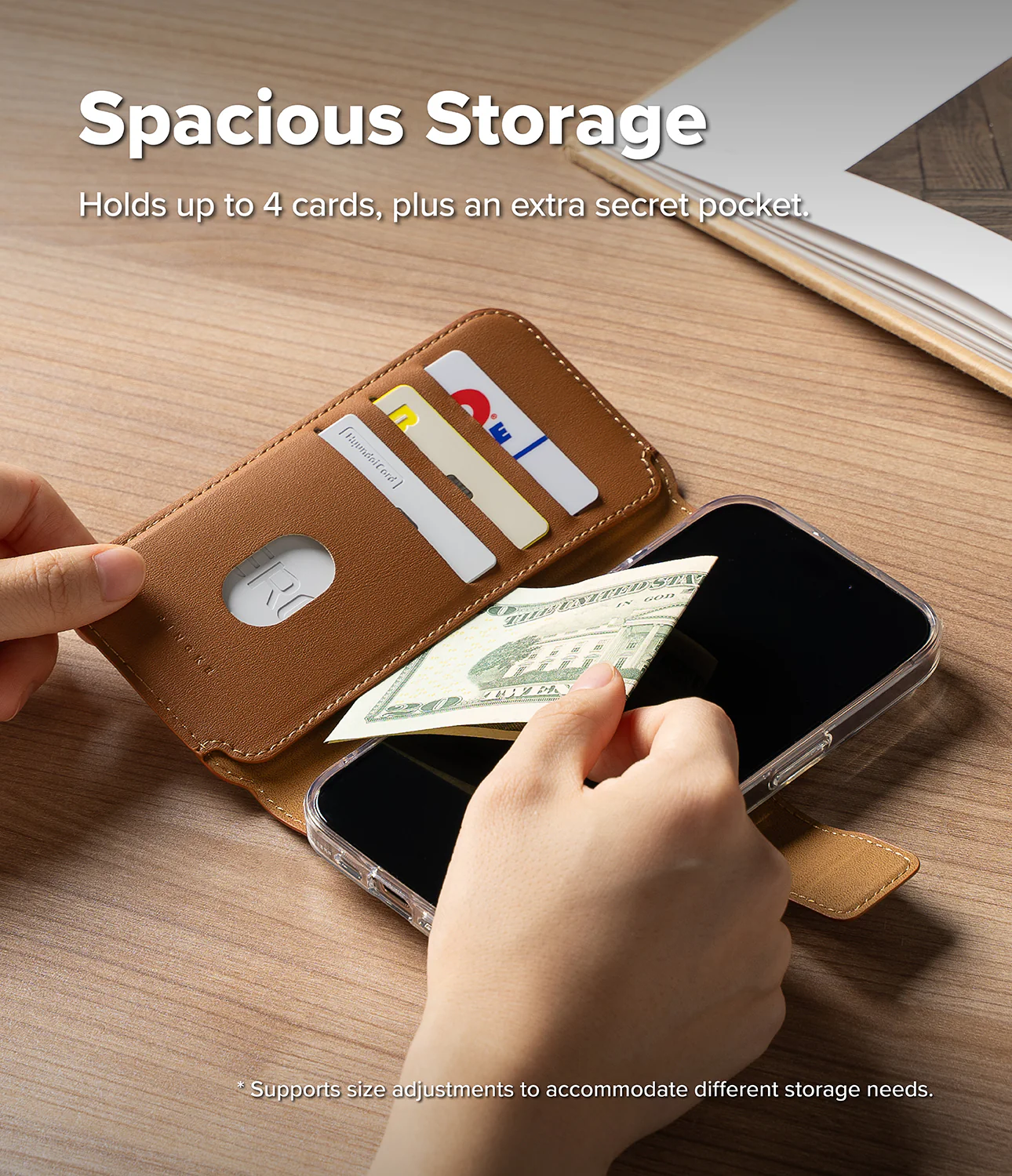 iPhone 16 Pro / 16 Cover | Folio Grip Wallet Magnetic - Image 24