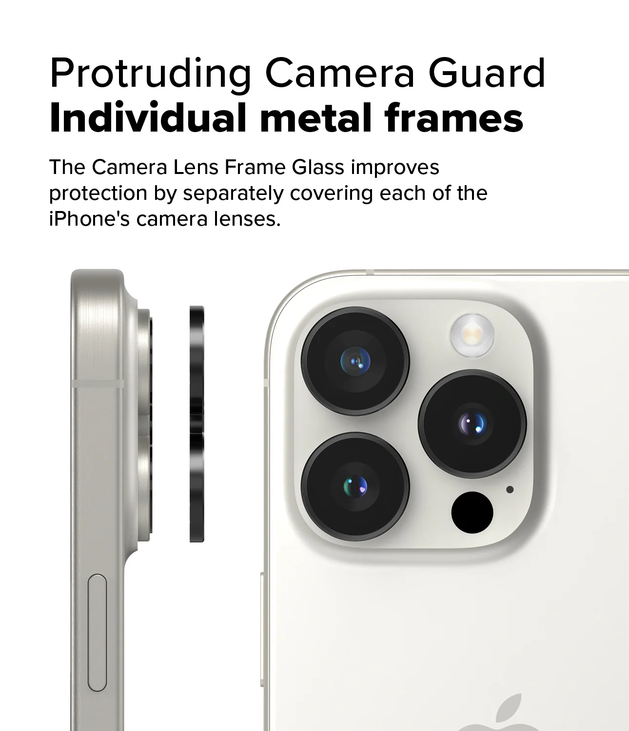 iPhone 16 Pro Max / 16 Pro | Camera Lens Frame Glass - Image 4