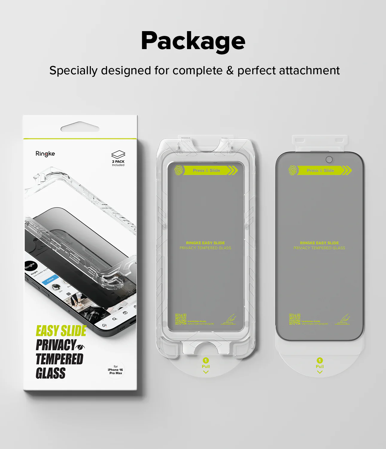 iPhone 16 Pro Max Screen Protector | Easy Slide Privacy Tempered Glass - Image 19